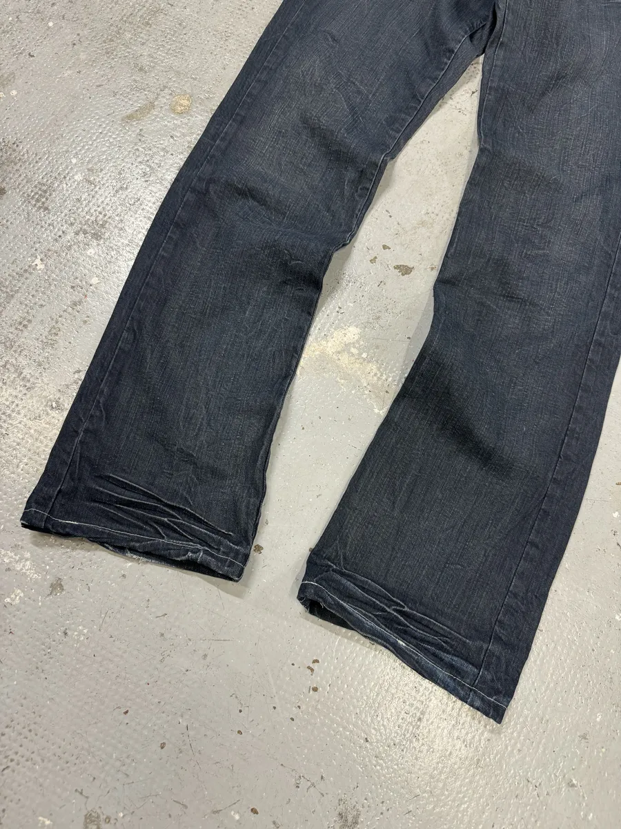 2000s Marithé + François Girbaud Blue Brut Distressed Denim Jeans - Image 12