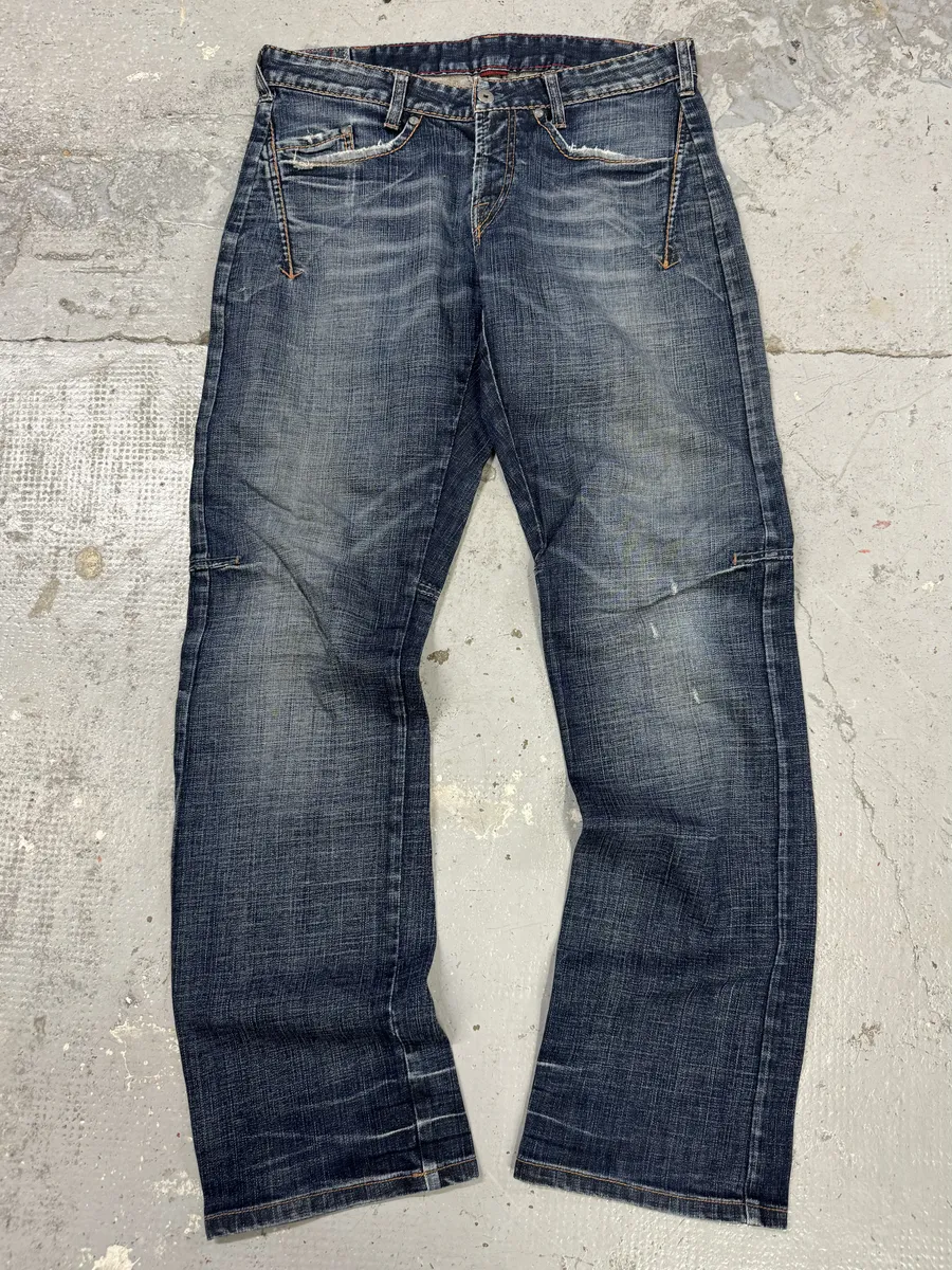 2000s Marithé + François Girbaud Blue Faded Denim Jeans