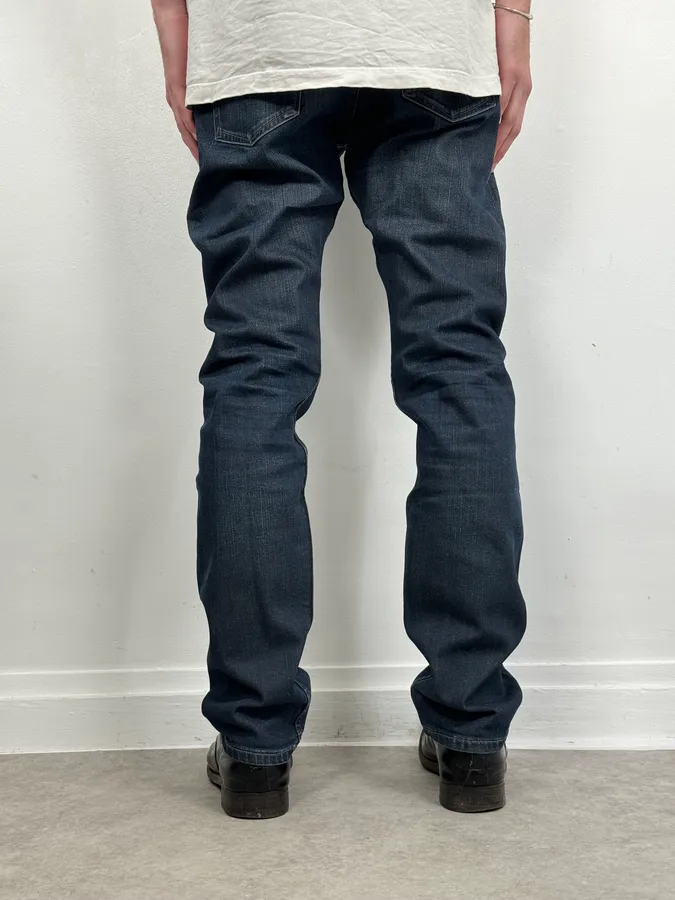 2000s Marithé + François Girbaud Blue Plectriy Slim Denim Jeans - Image 3