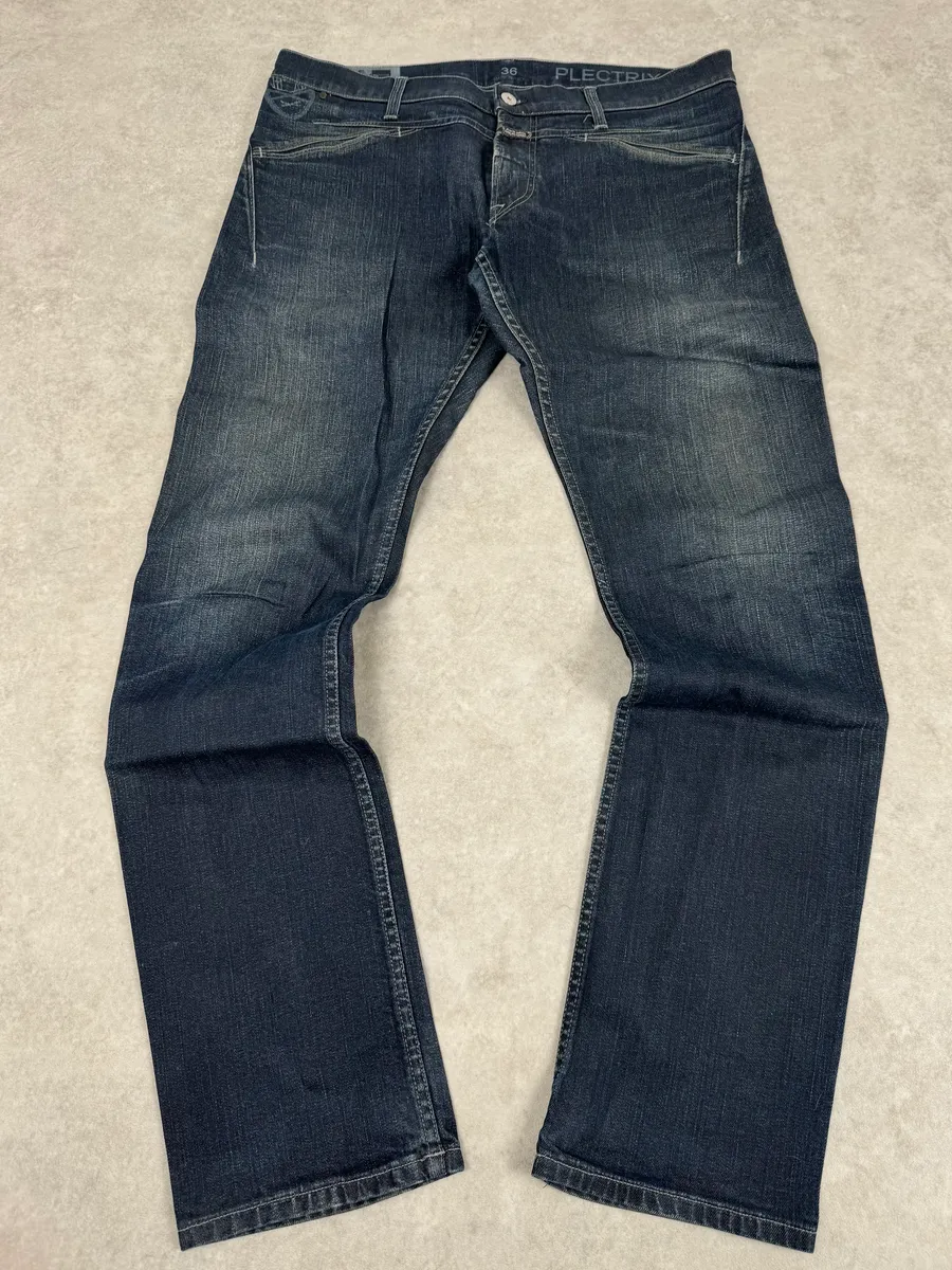 2000s Marithé + François Girbaud Blue Plectriy Slim Denim Jeans - Image 5