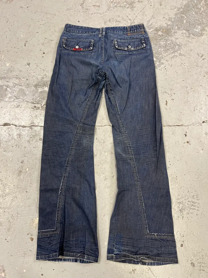 2000s Marithé + François Girbaud Blue Signature Denim Jeans - Image 5