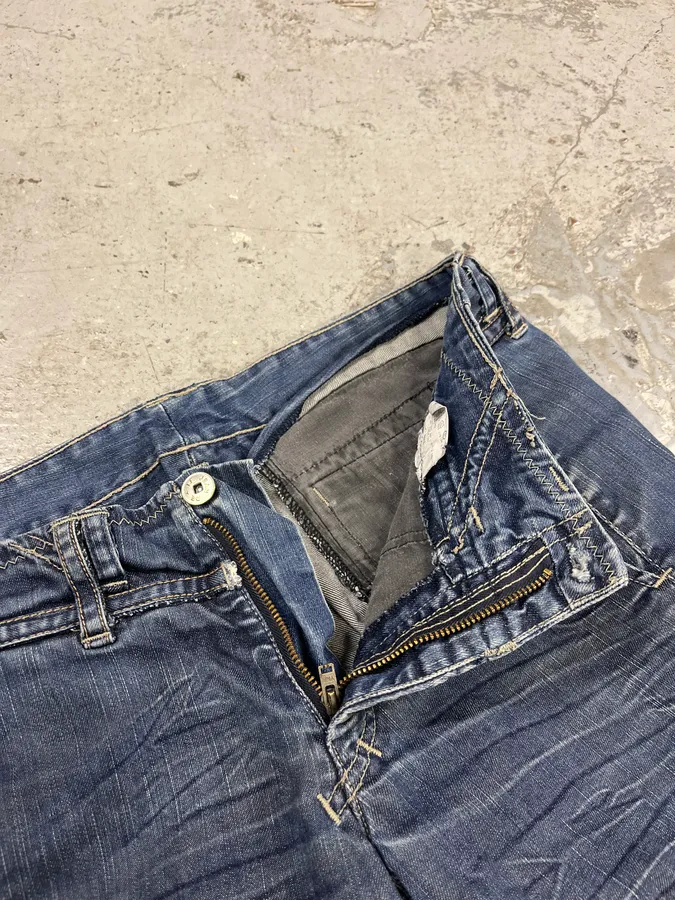 2000s Marithé + François Girbaud Blue Signature Denim Jeans - Image 9