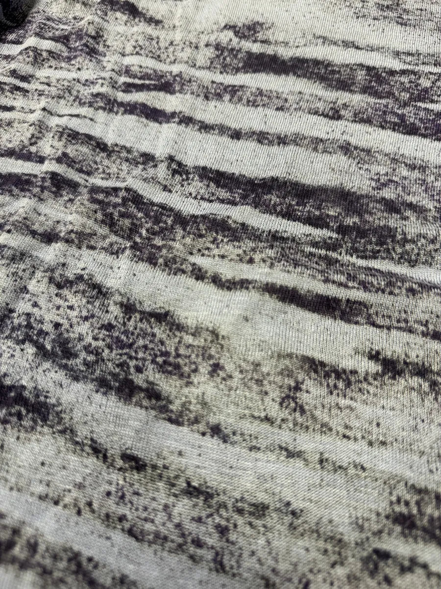 2000s Marithé + François Girbaud Blue Striped Silk & Cotton Sweater - Image 8