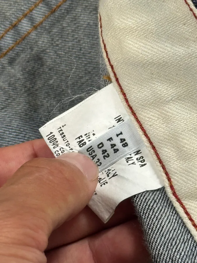 2000s Marithé + François Girbaud Blue Studded Denim Jeans - Image 10