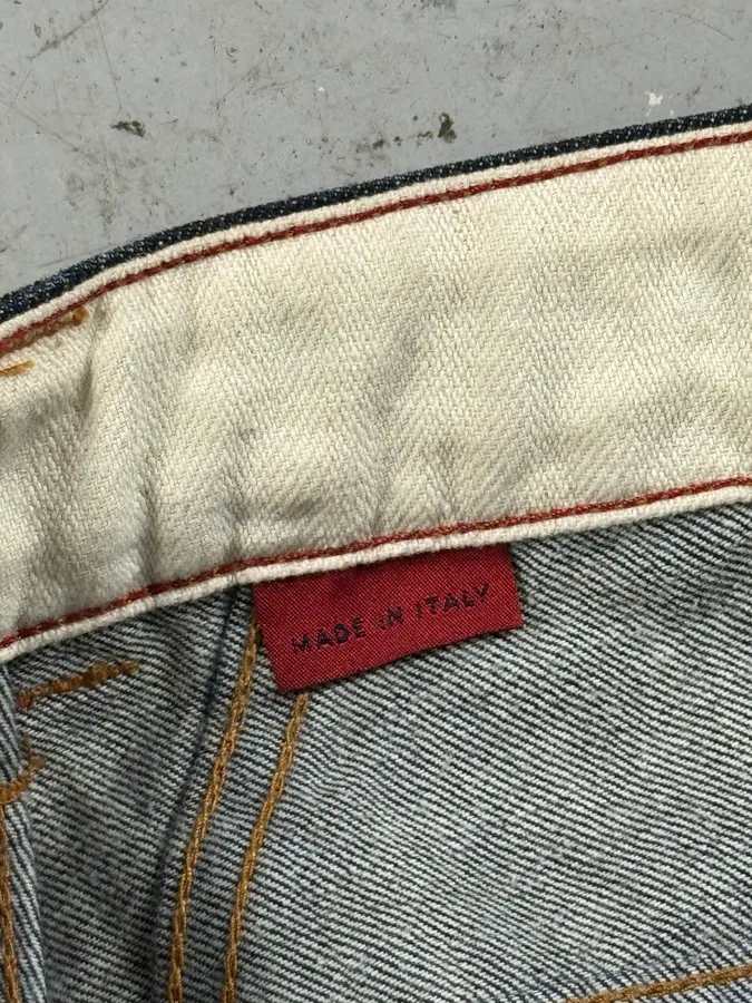 2000s Marithé + François Girbaud Blue Studded Denim Jeans - Image 8