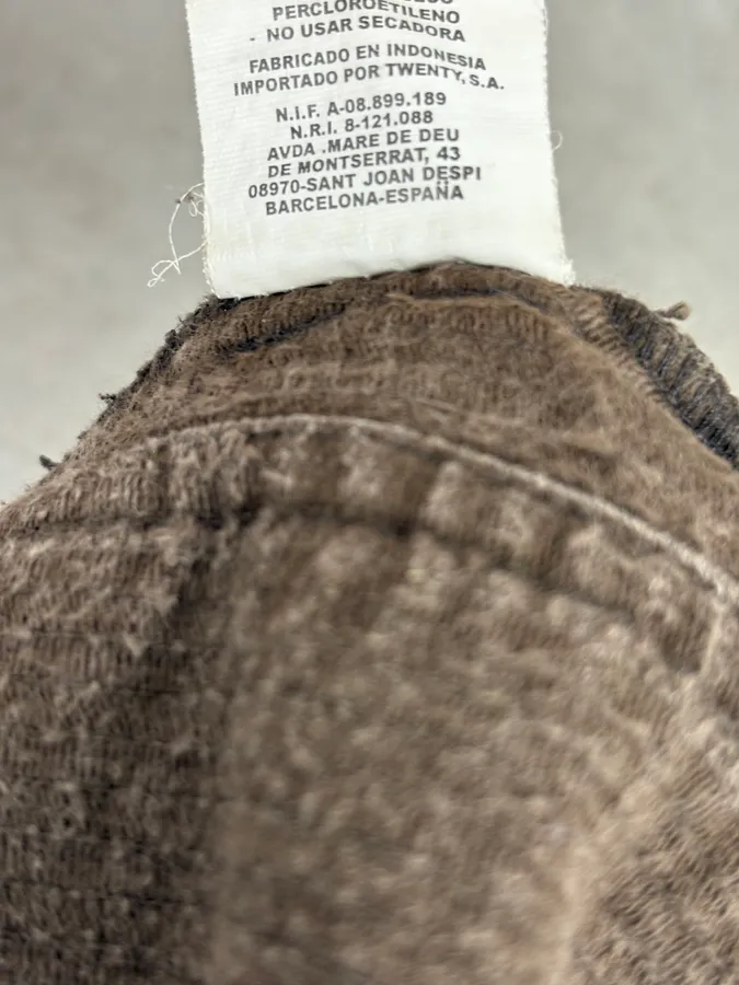 2000s Marithé + François Girbaud Brown Large Velvet Pants - Image 9