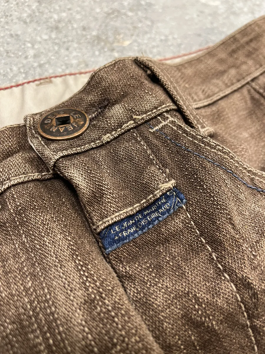 2000s Marithé + François Girbaud Brown Structured Pants - Image 11
