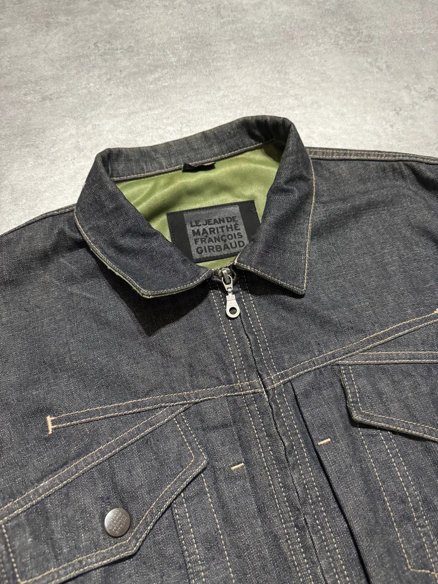 2000s Marithé + François Girbaud Brut Structural Denim Jacket - Image 6