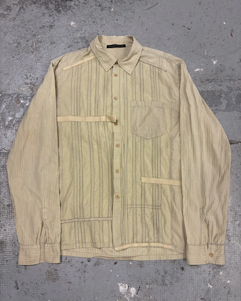 2000s Marithé + François Girbaud Cargo Bondage Beige Shirt