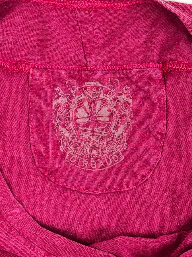 2000s Marithé + François Girbaud Classic Pink T-Shirt - Image 9