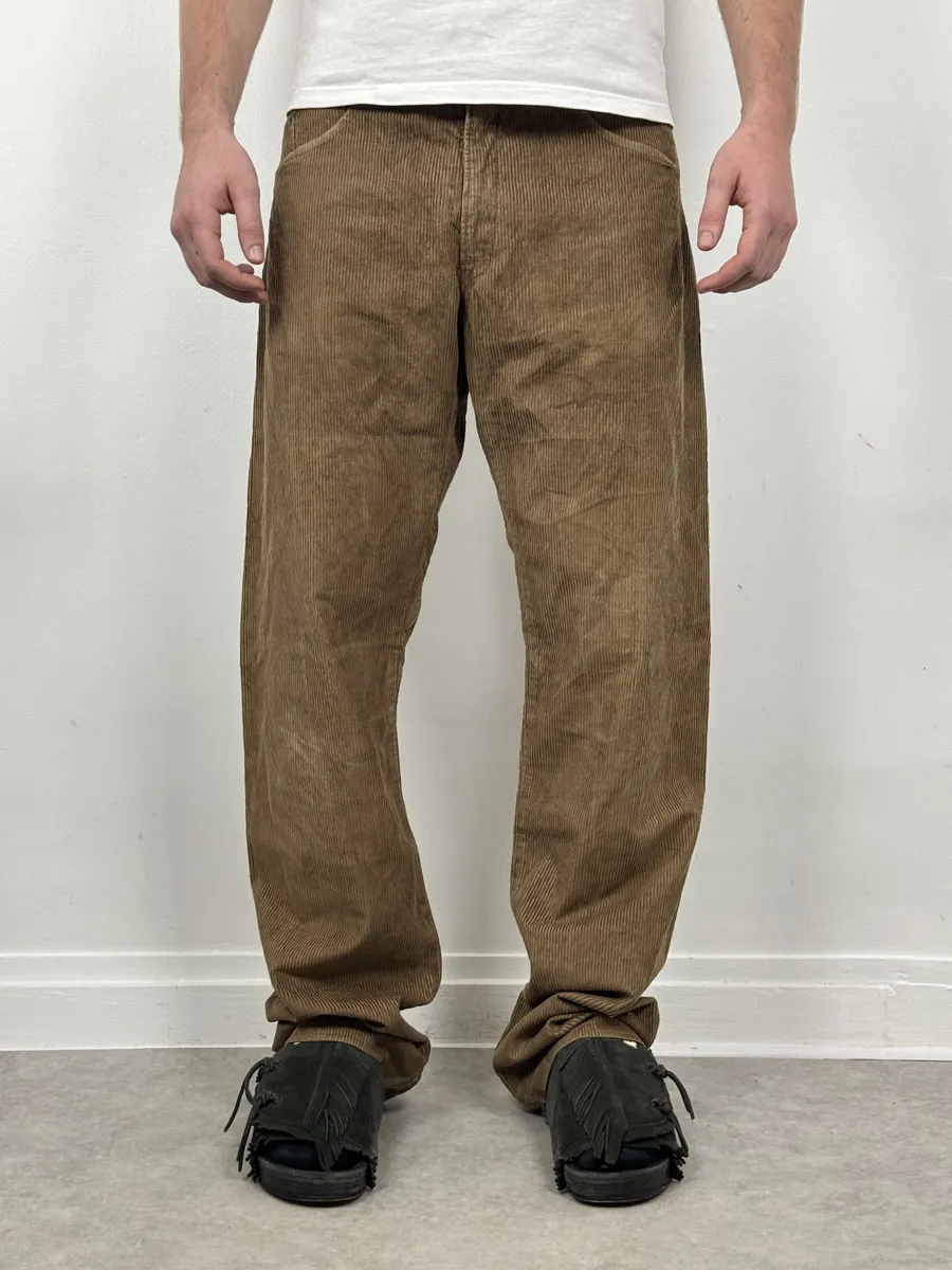 2000s Marithé + François Girbaud Corduroy Brown Pants