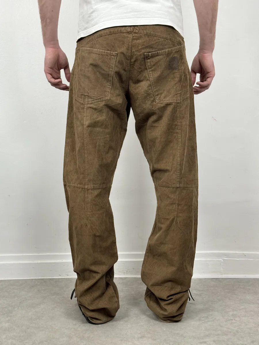 2000s Marithé + François Girbaud Corduroy Brown Pants - Image 3