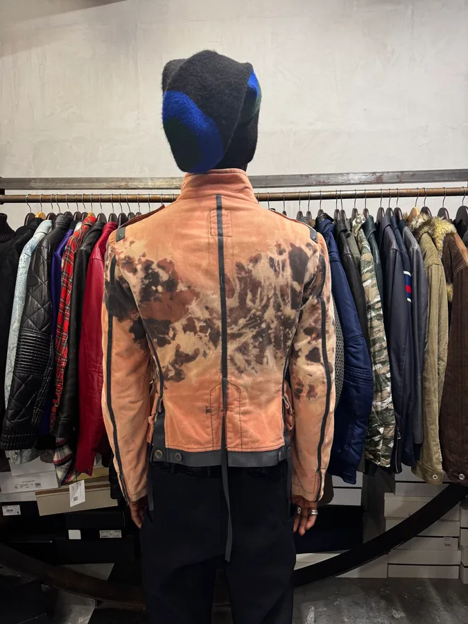 2000s Marithé + François Girbaud Cow Print Asymmetrical Jacket - Image 3