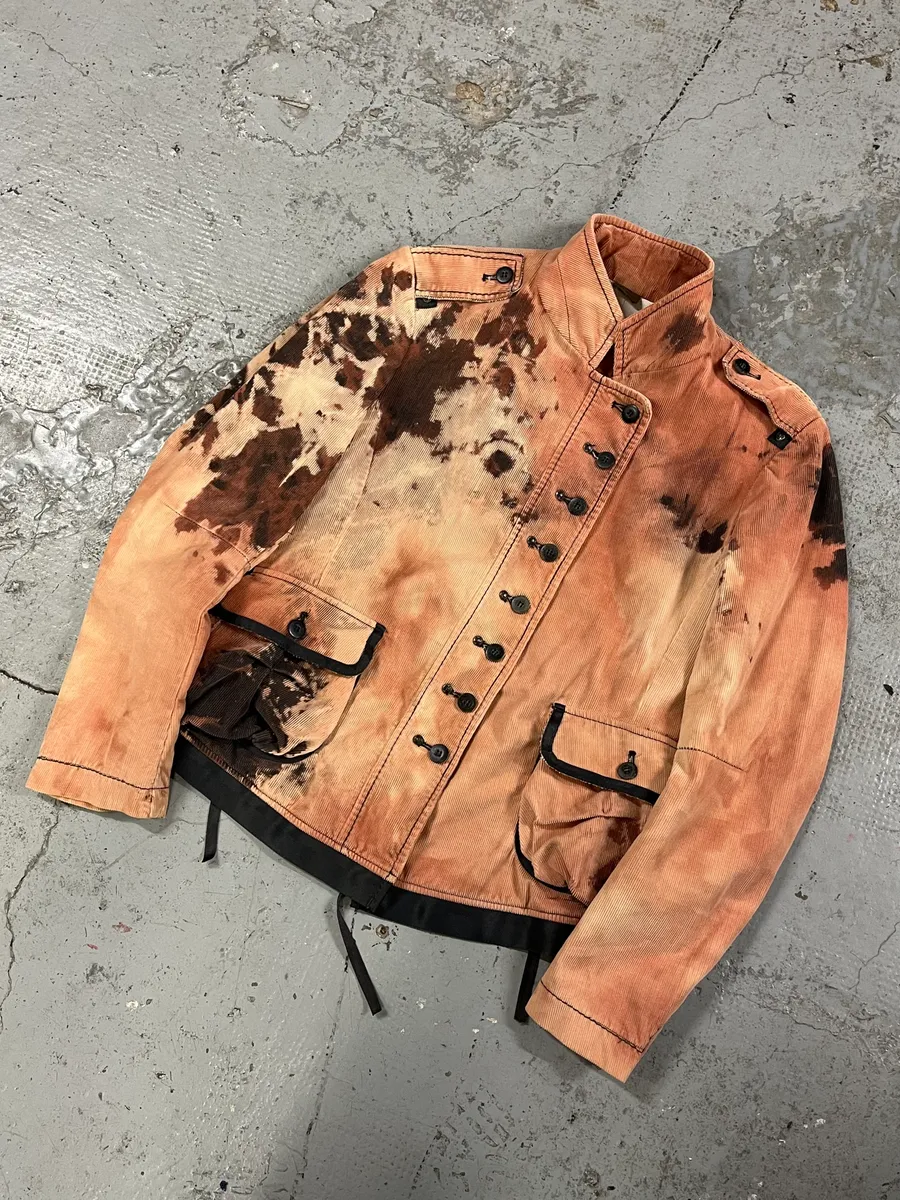 2000s Marithé + François Girbaud Cow Print Asymmetrical Jacket - Image 4