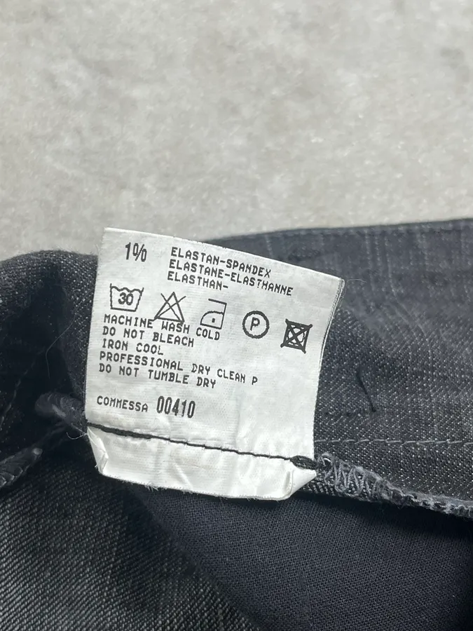 2000s Marithé + François Girbaud Dark Grey Avant-Garde Flared Denim Jeans - Image 13