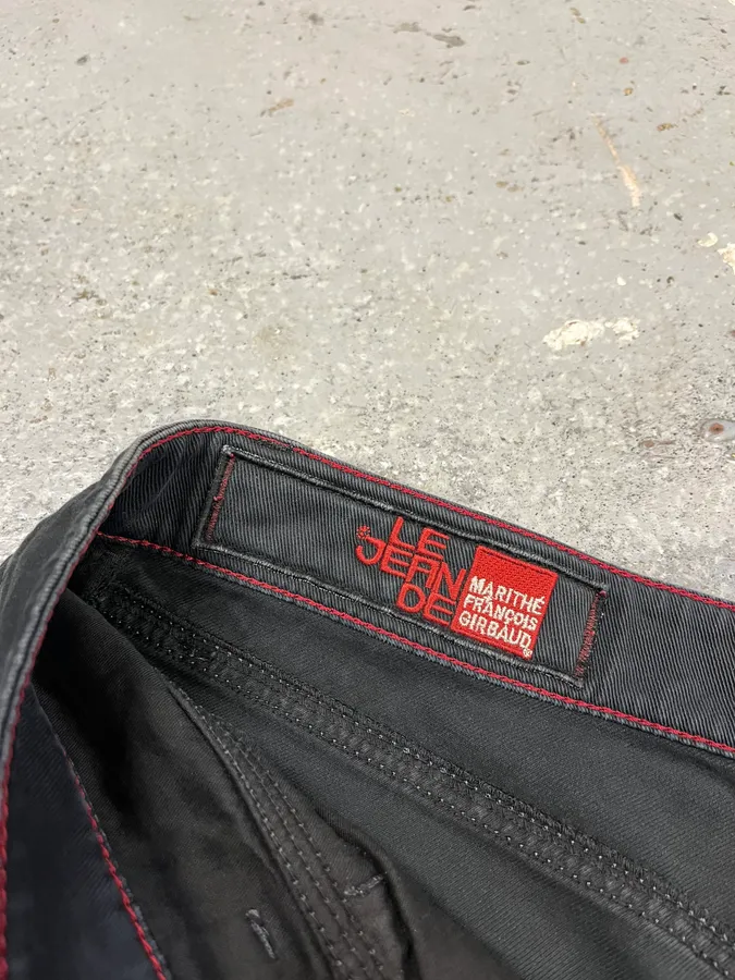 2000s Marithé + François Girbaud Dark Pants - Image 9