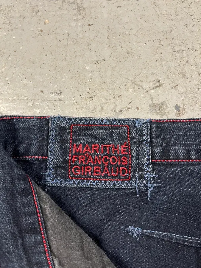2000s Marithe + Francois Girbaud Faded Tern Denim Jeans - Image 8