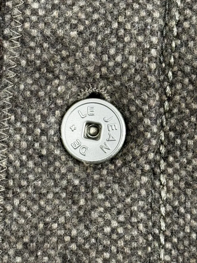 2000s Marithé + François Girbaud Grey Buttoned Jacket - Image 9