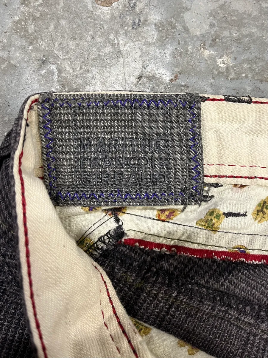 2000s Marithé + François Girbaud Grey Checkered Cozy Pants - Image 10