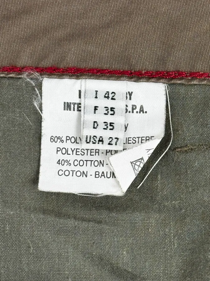 2000s Marithé + François Girbaud Khaki Green Velvet Pants - Image 15