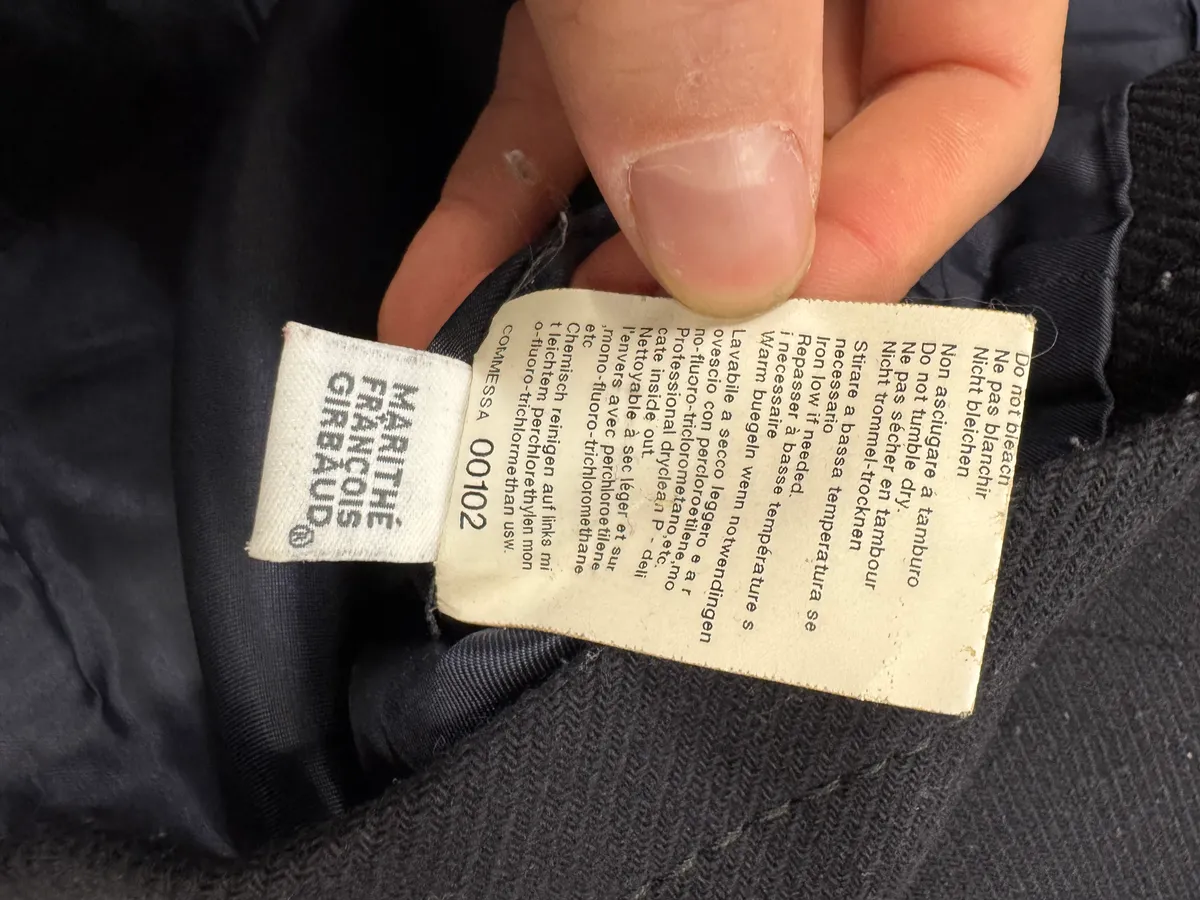 2000s Marithé + François Girbaud Napoleon Navy Wool Jacket - Image 4