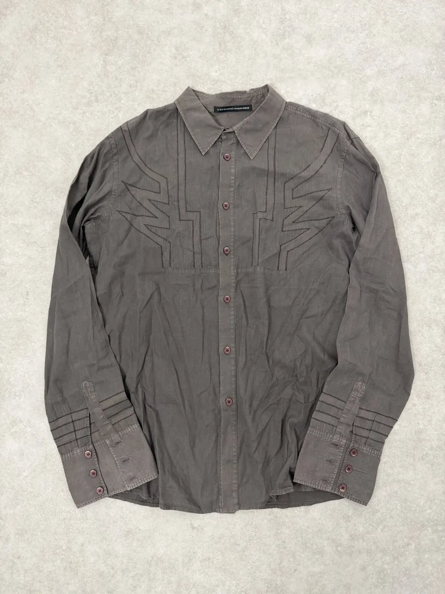 2000s Marithé + François Girbaud Brown Wings Shirt