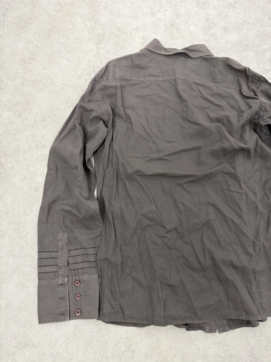 2000s Marithé + François Girbaud Brown Wings Shirt - Image 6