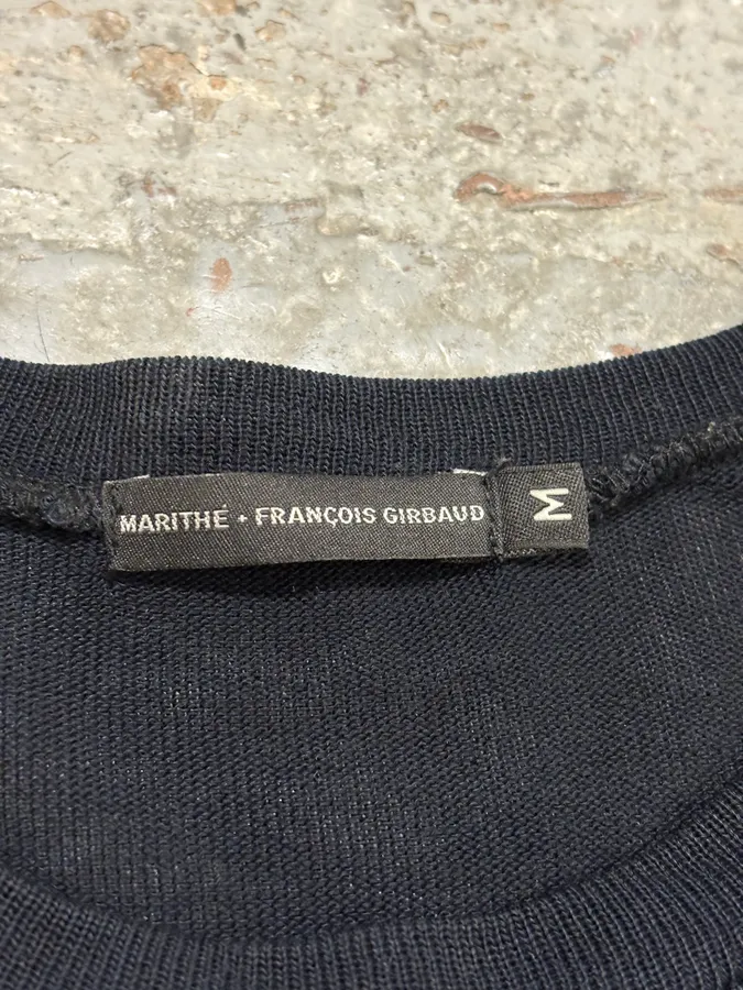2000s Marithé + François Girbaud Navy Contemporary Sweater - Image 9