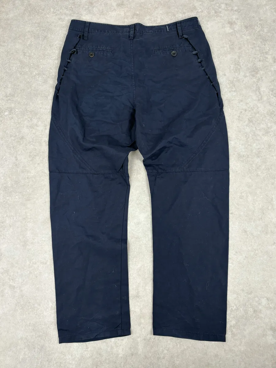 2000s Marithé + François Girbaud Navy Cozy Pants - Image 5