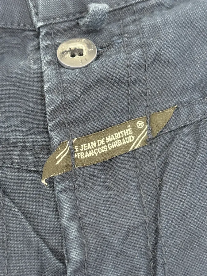 2000s Marithé + François Girbaud Navy Cozy Pants - Image 9