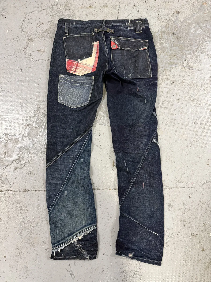 2000s Marithé + François Girbaud Navy Denim Jeans - Image 4