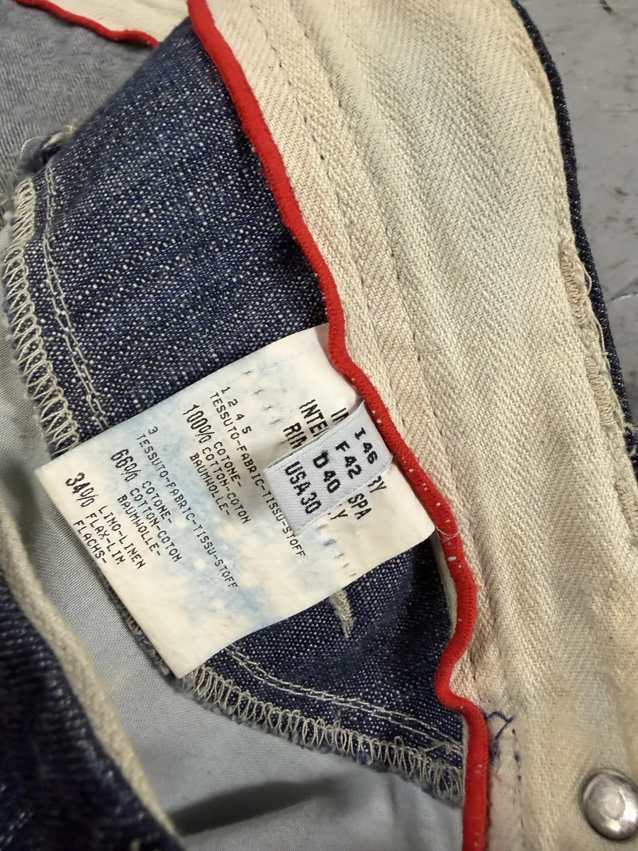 2000s Marithé + François Girbaud Navy Denim Jeans - Image 7