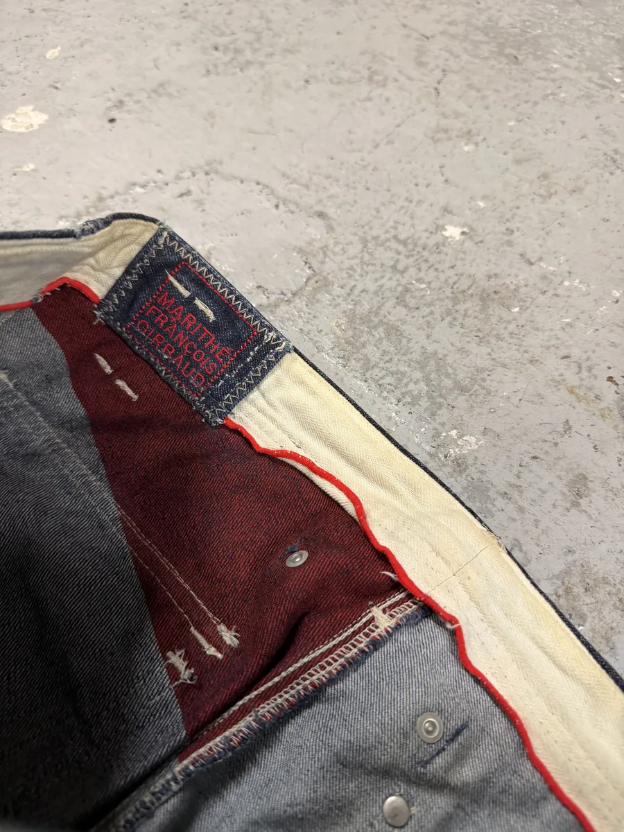 2000s Marithé + François Girbaud Navy Denim Jeans - Image 8