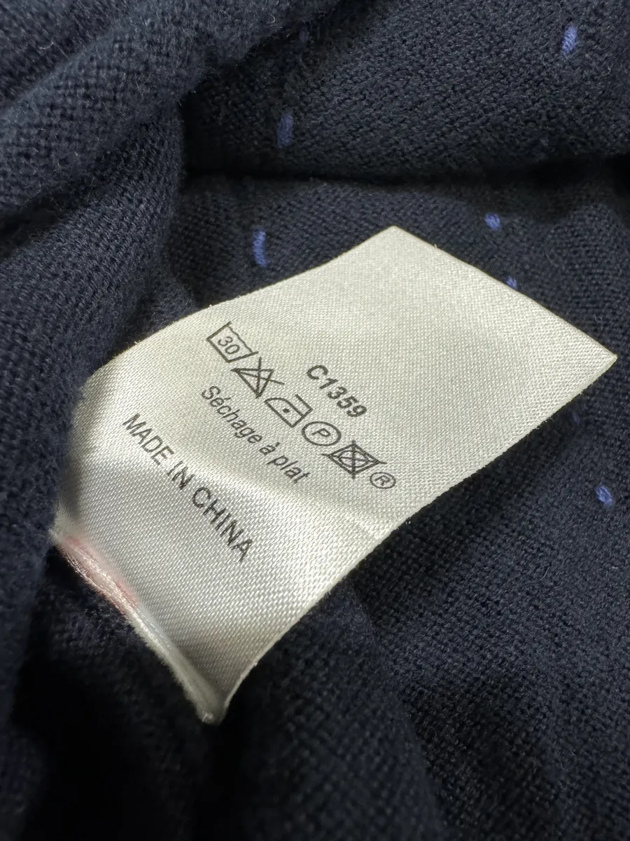 2000s Marithé + François Girbaud Navy Relief Sweater - Image 6