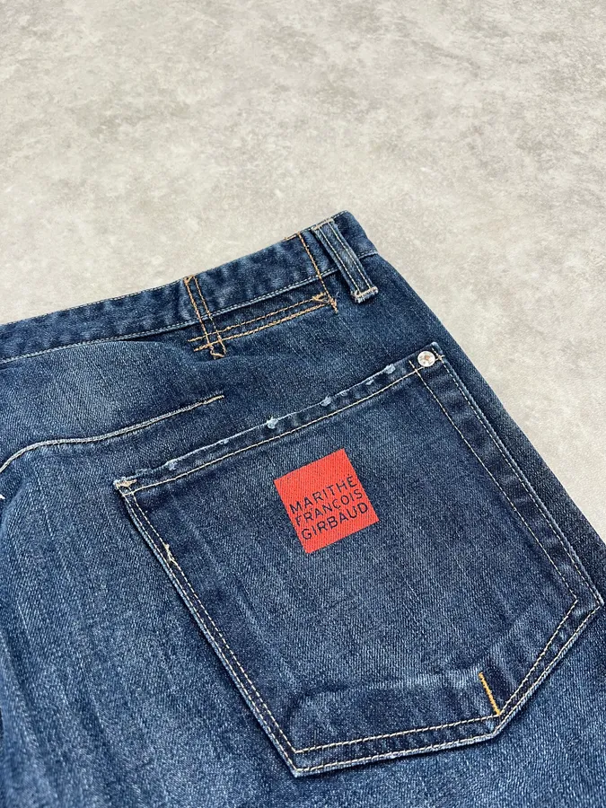 2000s Marithé + François Girbaud Navy Revel Denim Jeans - Image 9