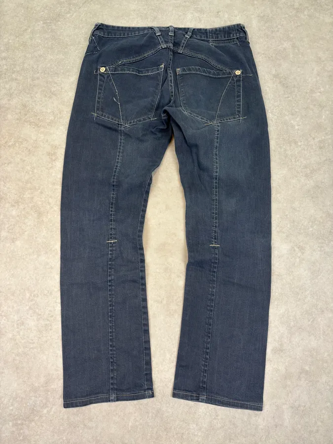 2000s Marithé + François Girbaud Navy Slim Jeans - Image 6
