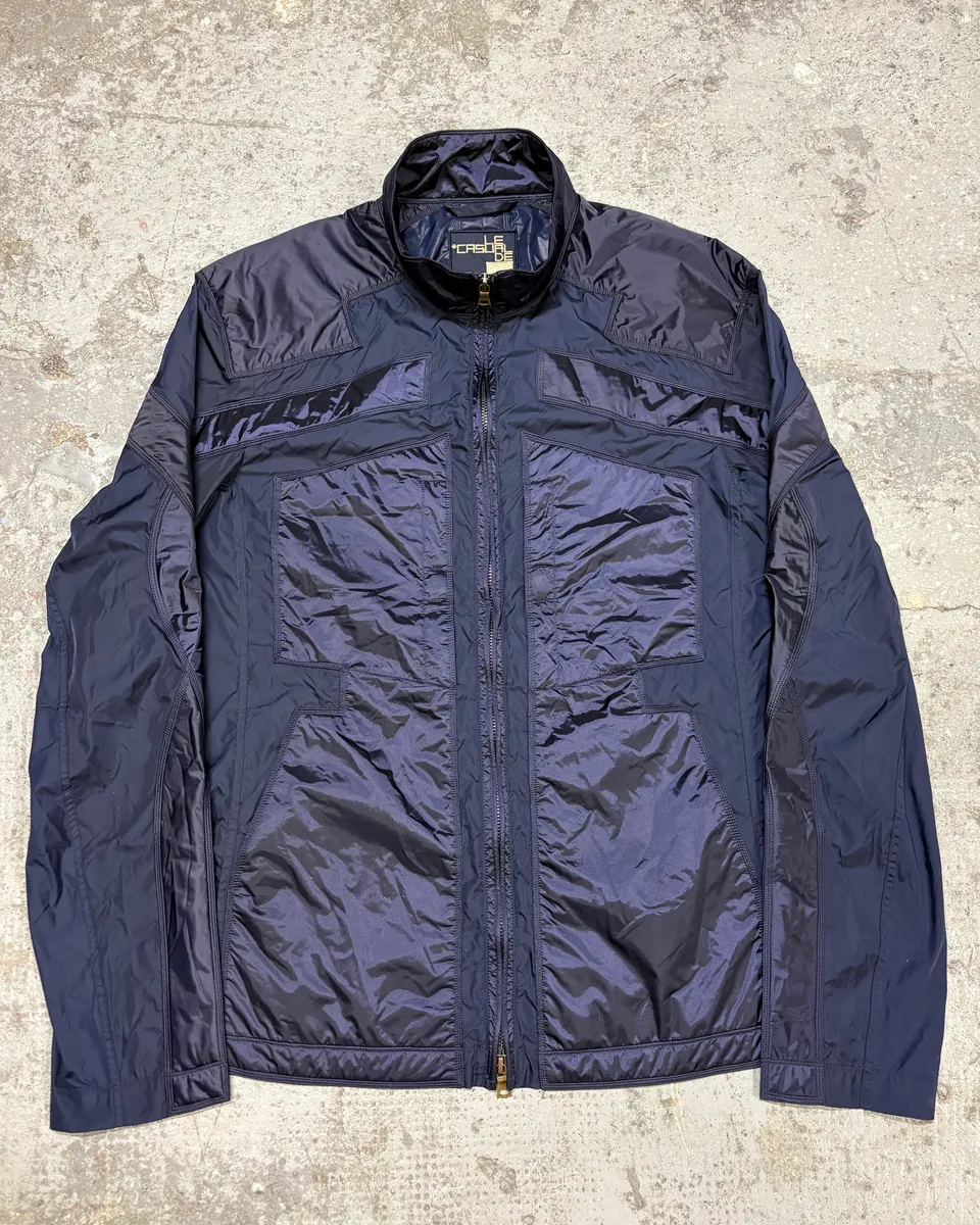 2000s Marithé + François Girbaud Navy Tactical Twisted Jacket