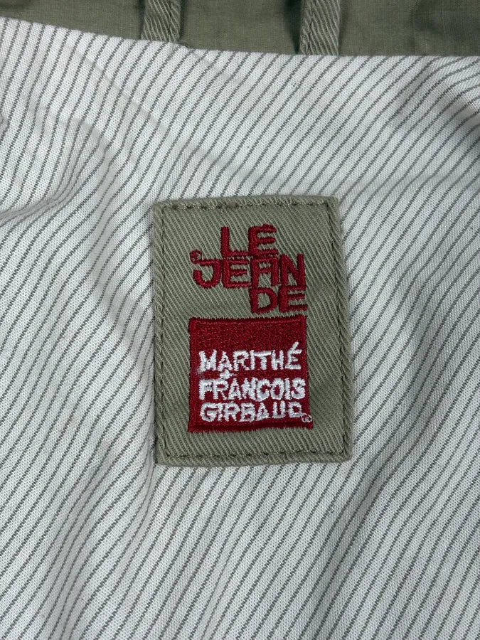 2000s Marithé + François Girbaud Olive Green Officier Buttoned Jacket - Image 10