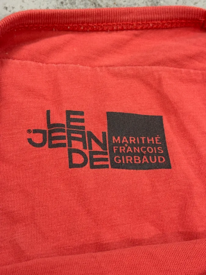 2000s Marithé + François Girbaud Red No More Sea T-Shirt - Image 8
