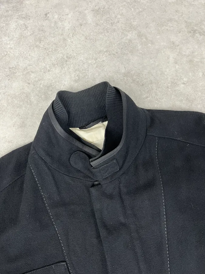 2000s Marithé + François Girbaud Stitched Black Worker Light Jacket - Image 5