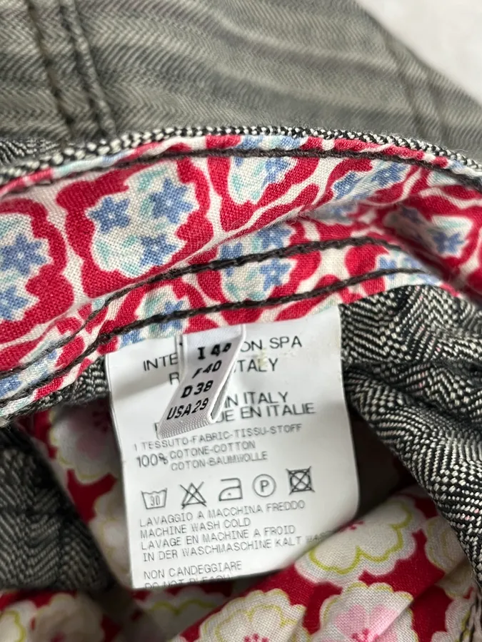 2000s Marithé + François Girbaud Stripes Grey Pants - Image 12
