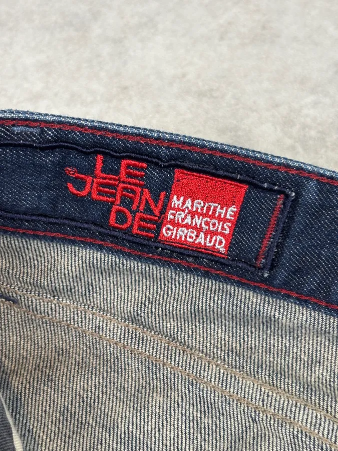 2000s Marithé + François Girbaud XEDGE Checkered Denim Jeans - Image 11