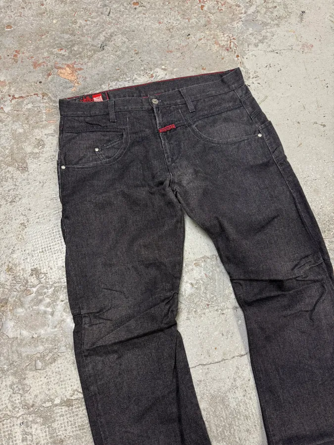 2000s Marithé + François Grey Denim Jeans - Image 5