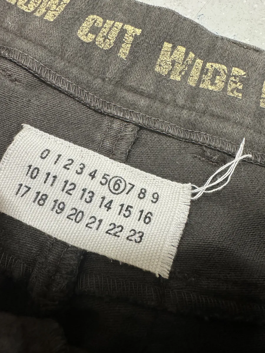2000s Martin Margiela Brown Low Cut Wide Leg Pants - Image 2