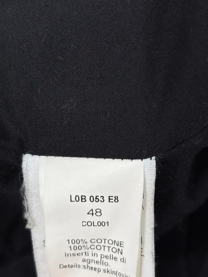2000s Massimo Rebecchi Black Shearling Leather Jacket - Image 10