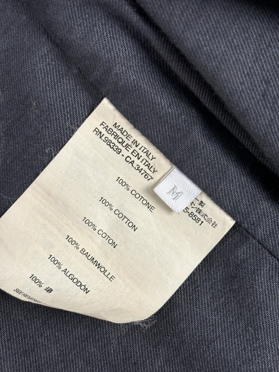 2000s Miu Miu Blue Navy Denim Buttoned Jacket - Image 10
