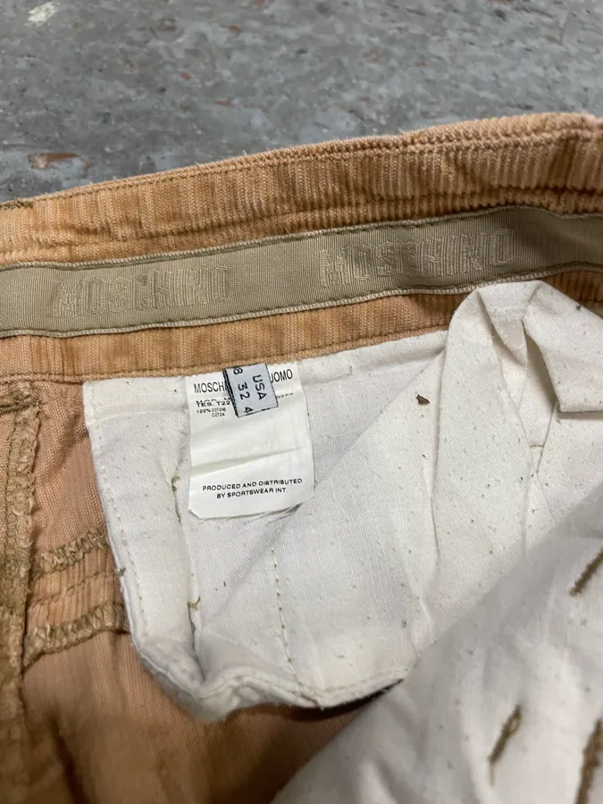 2000s Moschino Beige Cargo Pants - Image 11