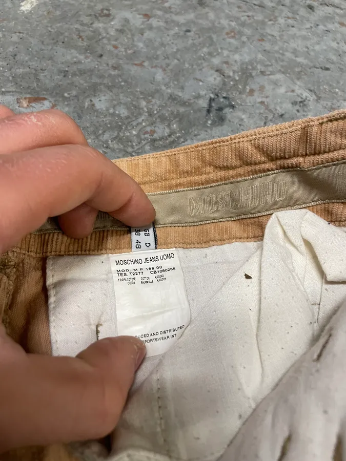 2000s Moschino Beige Cargo Pants - Image 12