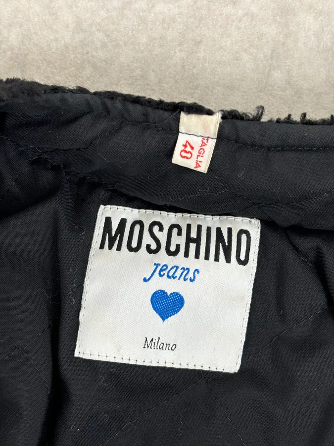 2000s Moschino Black Buttoned Light Jacket - Image 10