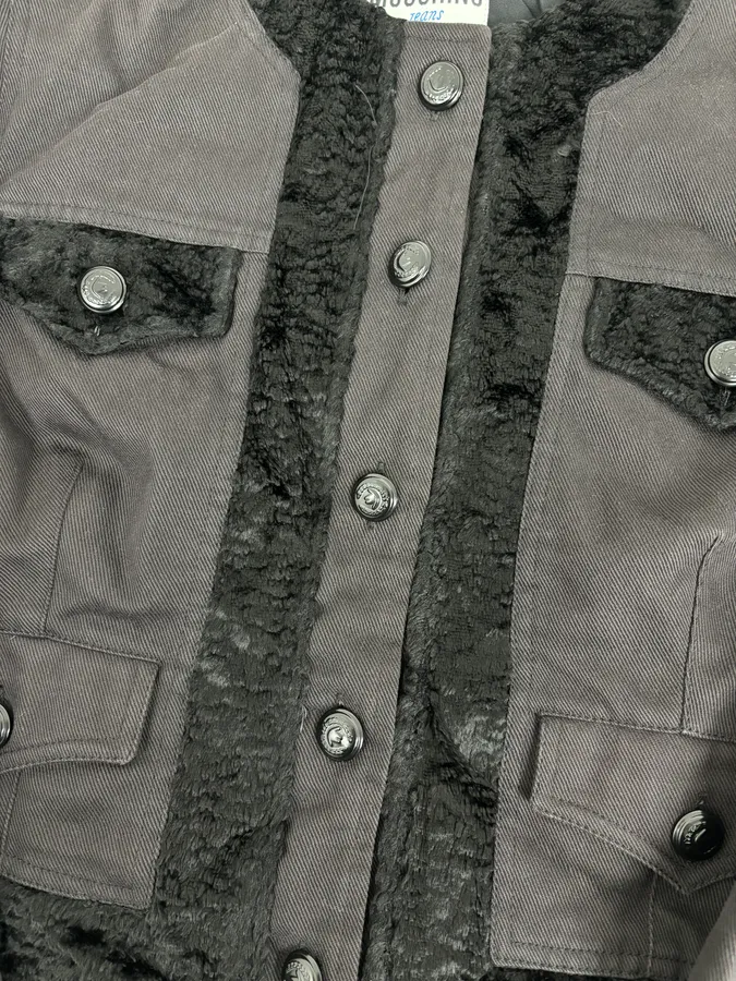 2000s Moschino Black Buttoned Light Jacket - Image 9